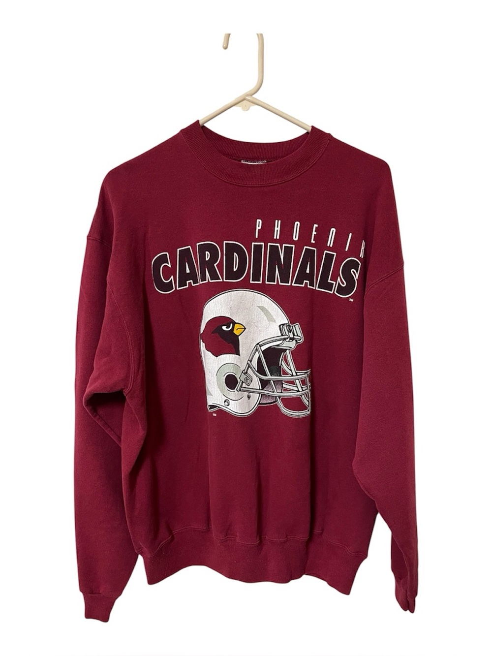 Vintage NFL Sweatshirt Phoenix Cardinals Mens 2XL 80s 90s Logo Made in USA